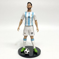 메시 호날두 홀란드 액션 피규어 인형 장식 성인 스탠딩 수집품 축구스타 선물, 16. 블루와 흰색 저지의 메시 스타