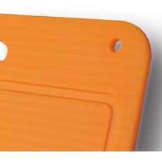 킹니드 실리콘 도마 유연한 두꺼운 식품 등급 소재 무취 양면 미끄럼 방지 0.15인치 두께 주방용 12.6 x 9.6인치형광 녹색, Orange