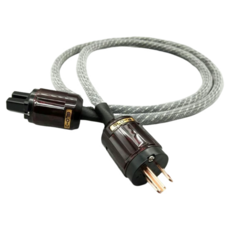 Edison Audio 電源線, 紫紅, 美國105芯 鍍錫布線 3股編織 + 紫銅插頭 電源線1米
