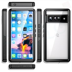 谷歌Google Pixel 7 Pro 防水手機殼, 黑色,谷歌Pixel 7 Pro, 1個