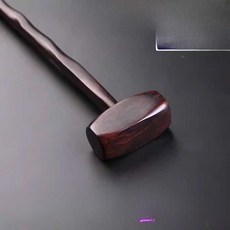고급 흑단 원목 다용도 안마봉 효자손 등긁개 가려움 등긁는 도구 마사지봉, 닭날개나무 판사 망치