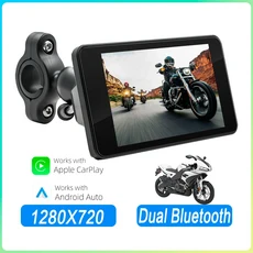 BQCC 4.7인치 오토바이 차량용 플레이어 무선 안드로이드 IPS HD 화면 방수 듀얼 블루투스 카 라디오 B5341, 01 Machine