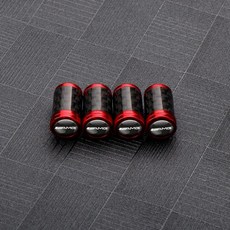 자동차 스타일링 휠 타이어 밸브 캡 카본 파이버 장식 커버 클래스, 3. TX Red AMG, 1개