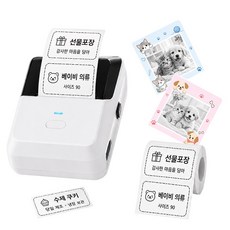 호밍사이 휴대용 라벨프린터 네임스티커 감열식 라벨기 (라벨지1개포함), 1개, DP27L