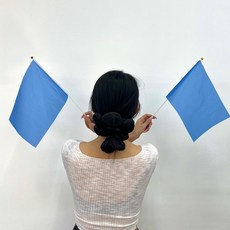 응원 깃발 블루 체육대회 응원도구