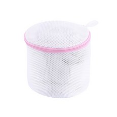 ATE842【內衣護洗袋】折疊式帶支架胸罩護洗袋 洗衣網袋 內衣袋, 白色, 1個