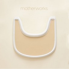 마더웍스 국내 제조 유아용 트립트랩 실리콘 트레이 흡착식판, 바닐라, 1개