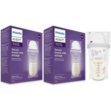 Philips AVENT Breast Milk Storage Bags Clear 6 Ounce 50 Pack SCF603/50, 1개