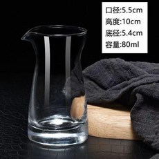 玻璃分酒器 12只裝 酒吧酒店飯店用, 1個, 80ml壺無刻度  12個裝, 80ml