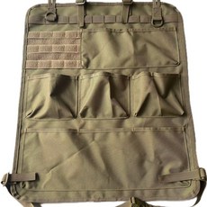 多用途收納袋多功能汽車座椅收納靠背露營置物袋戶外車載牛津布袋 一體式多功能收納袋 汽車後備箱儲物袋 後車廂收納 儲物袋, 米色