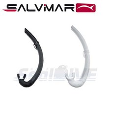 海豹潛水 義大利 SALVIMAR BITE AIR 黑/白色呼吸管 自由潛水專用, 黑色