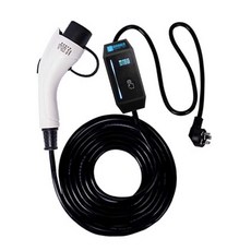 전기차 충전기 16A EV 3KW 케이블 비상 충전 어댑터, 상세 페이지 참고, 1개, 컬러 스크린 듀얼 코어 스마트 충전 5미터