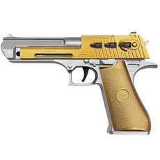 聲光玩具槍 金色玩具手槍 兒童玩具槍 聲光效果 角色扮演 安全玩具, 金色, 1個