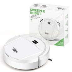 새로운 자동 로봇 진공 청소기 스마트 청소 건식 습식 기계 가정용 충전, White