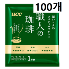 일본커피 일본드립커피 일본블렌드커피 UCC上島珈琲 UCC 우에시마커피 장인의커피 드립커피 깊고 진한 스페셜블렌드 100개입, 700g, 1개