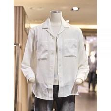 임박특가 레노마옴므 SS 화이트 오픈카라 셔켓 RPBM 55A
