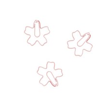 핑크 디자인 벚꽃 클립 문서클립, 1개, 1개, 상세페이지 참조