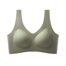 야오야오 여성용 심리스 일체형 패드 노와이어 무봉제 브라