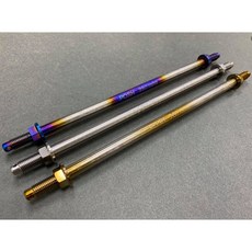 POSH 鈦合金輪心 M10x280mm 適用 勁戰六代 水冷BWS 機車精品, 1個, M10X280輪心(含一般螺母),原色