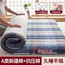 접이식 자취방 라지킹토퍼 두꺼운이불패드 바닥 돌침대요 매트리스 손님용, 1cm, 6_C타입 두께 9cm 120x190cm