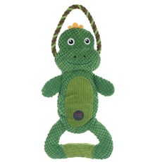 綺敏 K9 狗狗玩具 LINK TUFF 耐咬結繩發聲玩具，雙拉結繩設計，安全耐咬，福媽寵物推薦, 大雙拉結繩/新款鱷魚, 1個