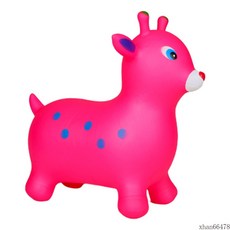 캐보트 사슴 점프볼 유아용 호핑 볼 점핑말장난감 호핑말 탱탱말 야외장난감, 핑크 유아 점핑 호핑볼 아기짐볼, 1개