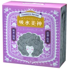 Fuwamoco Marche 吸水速乾髮用毛巾, 灰色, 1個