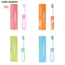 휴대용 일회용 접이식 여행 캠핑 칫솔 치아 구강 청소, 04 color random