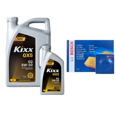 그랜저IG 2.4 하이브리드 엔진오일 필터세트 킥스 GX5 5W30, 1개