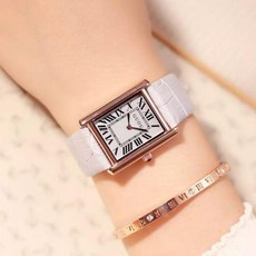 古歐/GUOU 時尚方形羅馬數字皮帶款手錶 中性錶 女錶 錶 watch