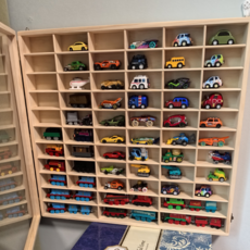 원목 장식장 진열장 케이스 미니카 진열장 케이스 대용량 미니카 보관함 자동차 토미카 디스플레이 장식장 주차 타워 전시 정리대, 1개