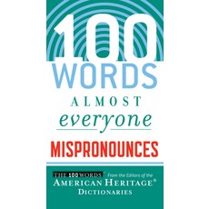 (영문도서) 100 Words Almost Everyone Mispronounces Paperback, Collins Reference, English, 9780547148113