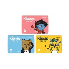 카카오프렌즈 크리넥스 여행용 휴대용 티슈 50매, 단품