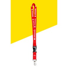 안전대장 라이프가드 랜야드, 빨간색, 1개