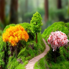 사라샵 미니어처 나무 1p DIY 건축, 황금나무