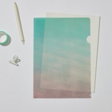 MEOWNEW 냥뉴 B5 L홀더 L자 파일, 노을, 5개