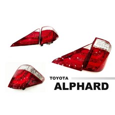 傑暘國際 TOYOTA ALPHARD 08-14年 LED 導光紅白跑馬尾燈, 1個