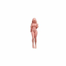 shangren 1/64 스케일 수영복 피규어 아이스크림을 먹는 여성을 정교하게 묘사한 미니어처 레진 소재 1/64 스케일 도색, 하얀색