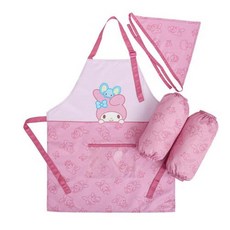 디오유엔 조카선물 캐틱터 앞치마 토시 두건 3종세트