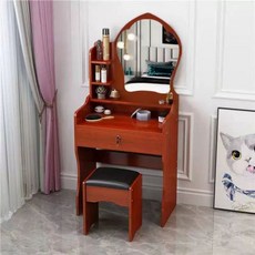 화이트화장대 북유럽 엔틱 앤틱 화장대 빈티지, M. 60cm 공주+의자