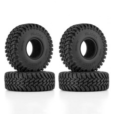 INJORA TRX4M SCX24 1/18 1/24 RC 크롤러 업그레이드용 63 x 22mm 2.5cm(1인치) MAVERIX M/T 타이어 (T1025)