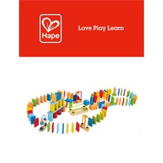 德國 Hape 超級骨牌遊戲組 益智成長玩具 骨牌遊戲組 訓練專注力與平衡感, 1個