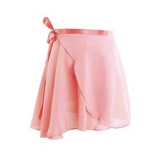 성인 시폰 발레 투투 댄스 스커트 체조 랩 트레이닝, 4. R-pink / A. S(Height 100...