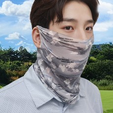 경량소재 자외선차단 쿨스킨 귀걸이 멀티스카프-골프 자전거 바이크 낚시 등산 운동 스포츠 마스크 얼굴 햇빛차단 스포츠마스크, 그레이, 1개