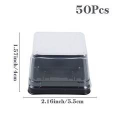 노른자 사탕 용기 퍼프 블리스 플라스틱 사각형 50 포장 케이크 계란 상자 황금, as shown, 1