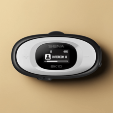 세나 SK10 스노우 스포츠 헬멧 블루투스5 헤드셋 SK10-01 음질좋은, 블랙앤화이트