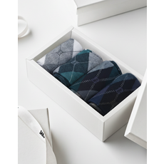 26FW [남성혼합4족] 아가일 패턴 남성 혼합 4족세트 DCSS6F905BK