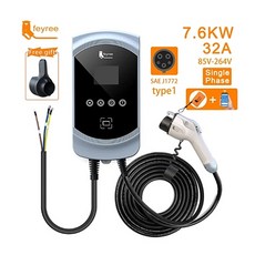 feyree WMT 掛壁式電車充電樁, Type1 / SAE J1772,7.6KW