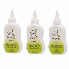 오가닉 귀 세정제, 3개, 200ml