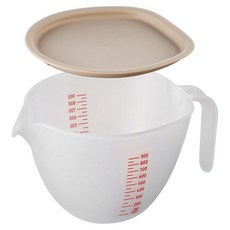 AKEBONO 曙產業 附蓋刻度攪拌盆 灰色, 1組, 攪拌盆 + 蓋子